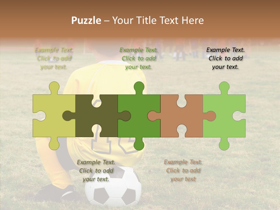 Leisure Game Goalie PowerPoint Template