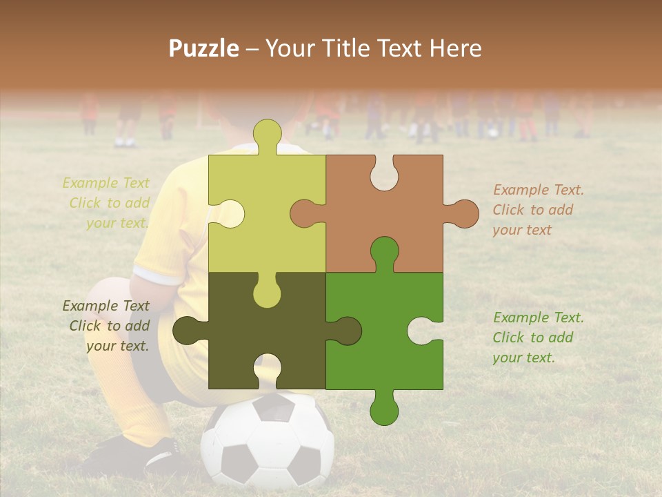 Leisure Game Goalie PowerPoint Template