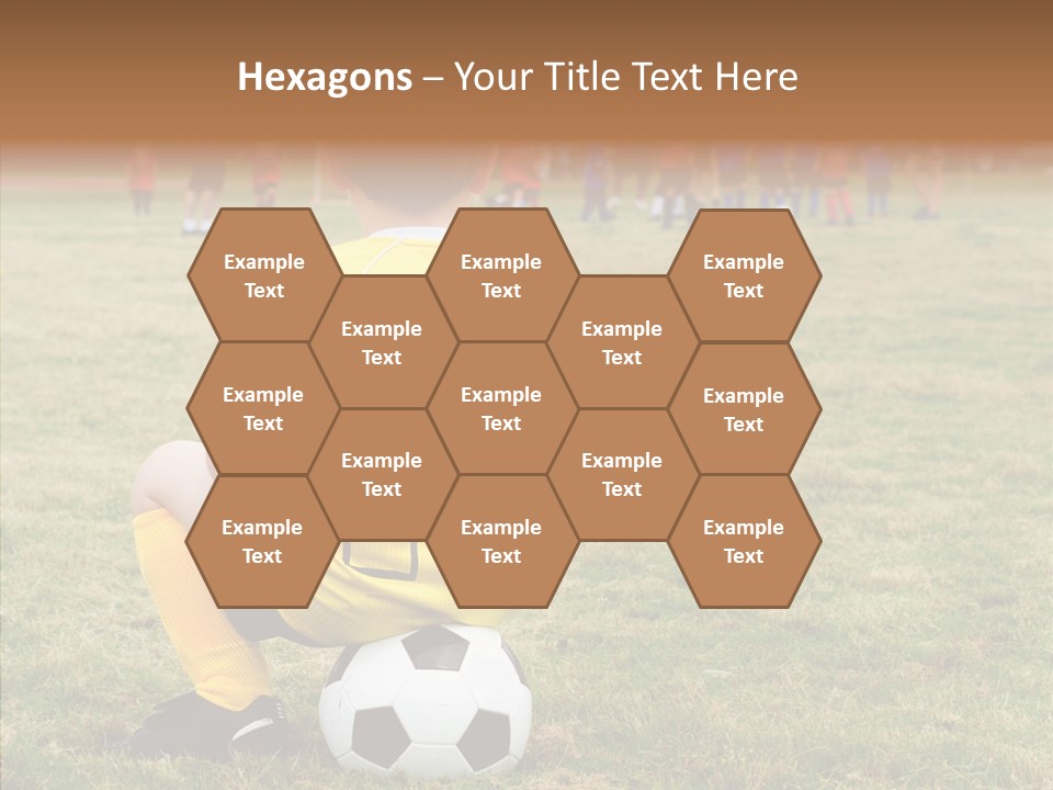 Leisure Game Goalie PowerPoint Template