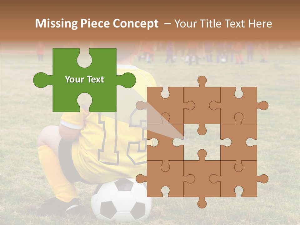 Leisure Game Goalie PowerPoint Template