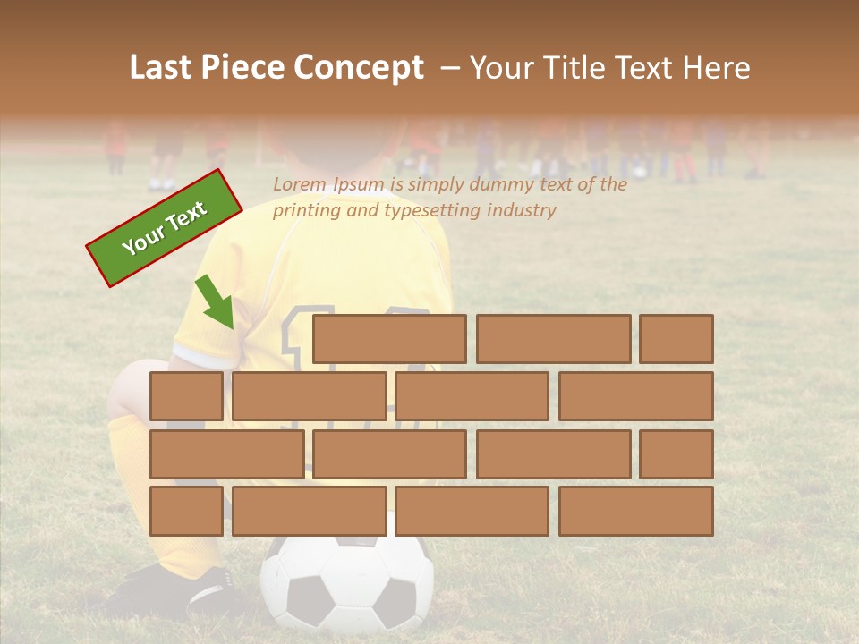 Leisure Game Goalie PowerPoint Template