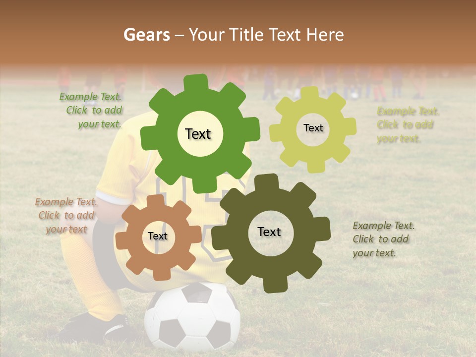 Leisure Game Goalie PowerPoint Template