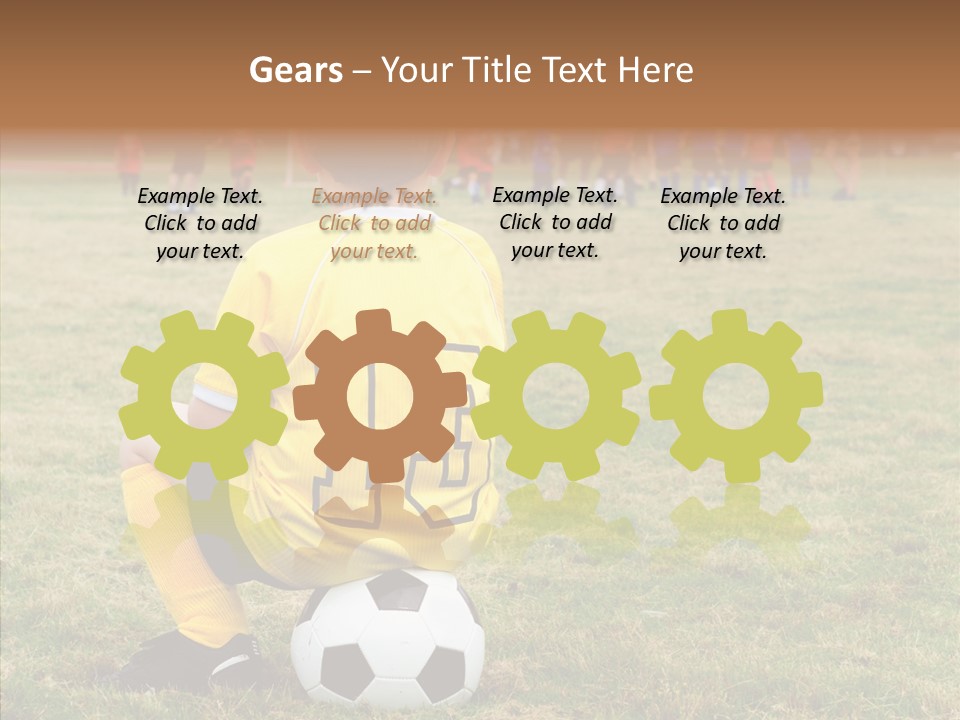 Leisure Game Goalie PowerPoint Template