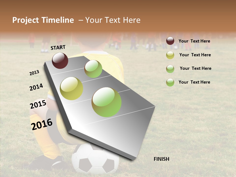Leisure Game Goalie PowerPoint Template