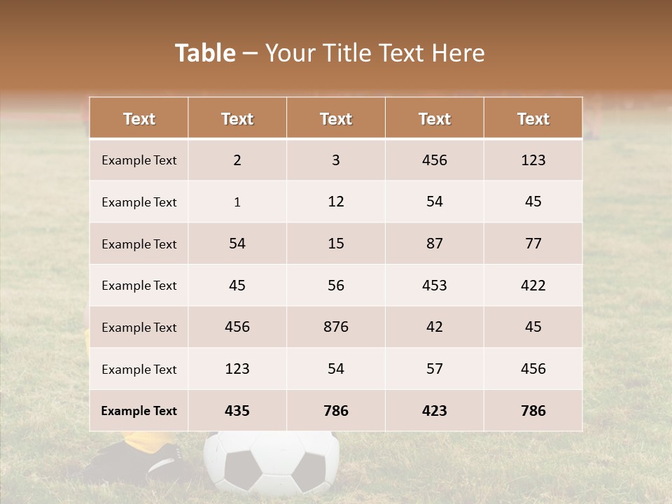 Leisure Game Goalie PowerPoint Template