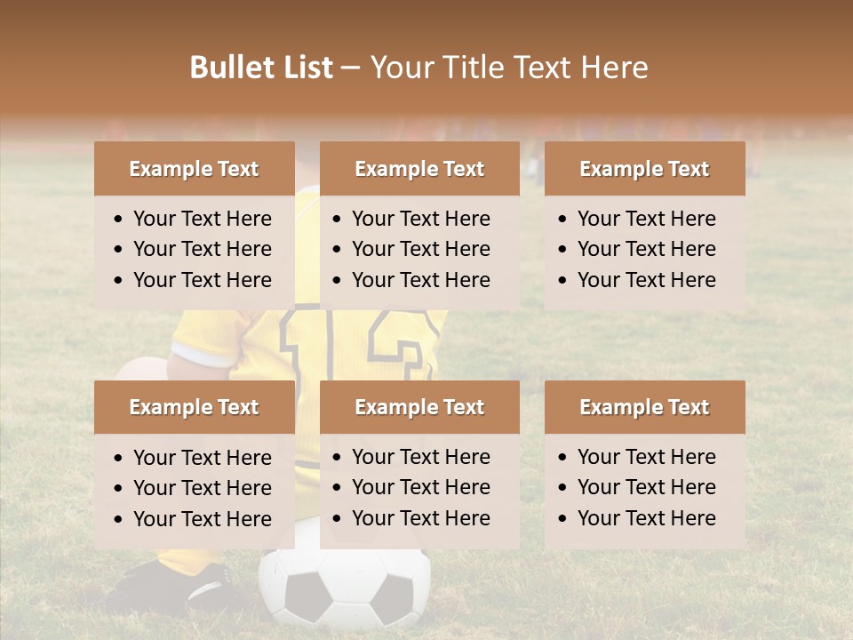 Leisure Game Goalie PowerPoint Template