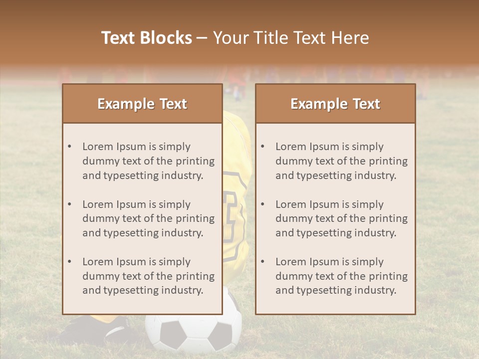 Leisure Game Goalie PowerPoint Template