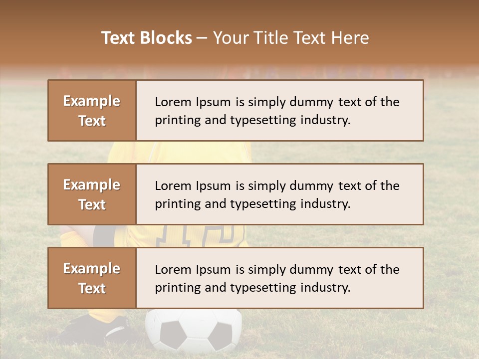Leisure Game Goalie PowerPoint Template