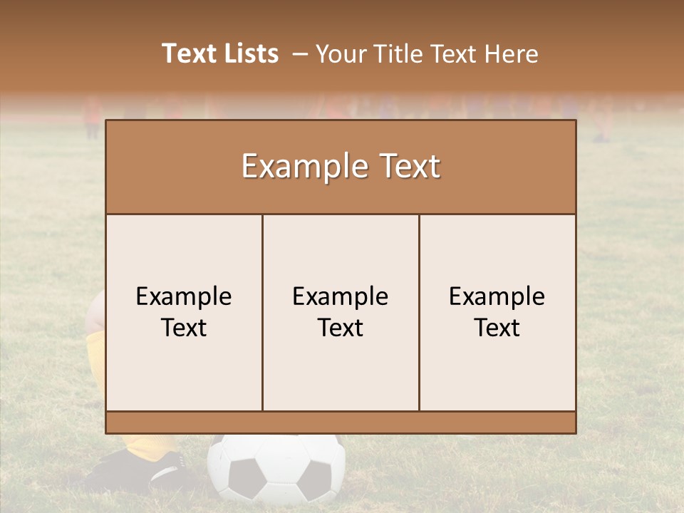 Leisure Game Goalie PowerPoint Template