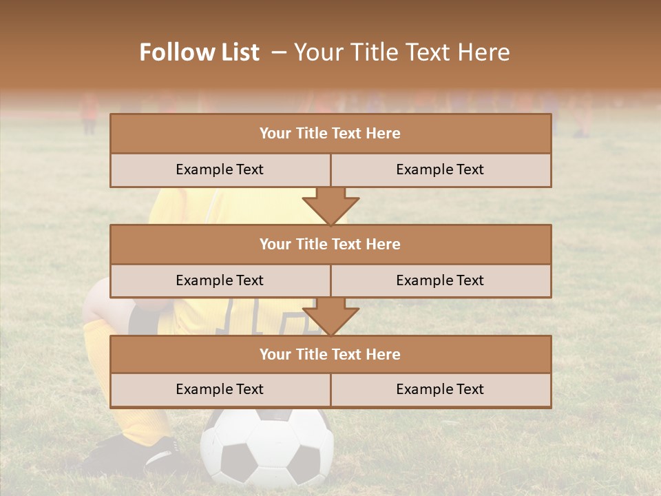 Leisure Game Goalie PowerPoint Template