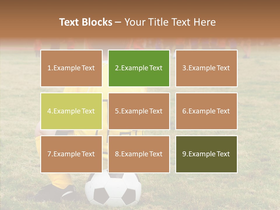 Leisure Game Goalie PowerPoint Template