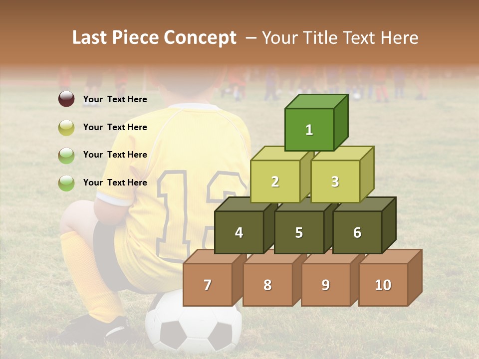 Leisure Game Goalie PowerPoint Template