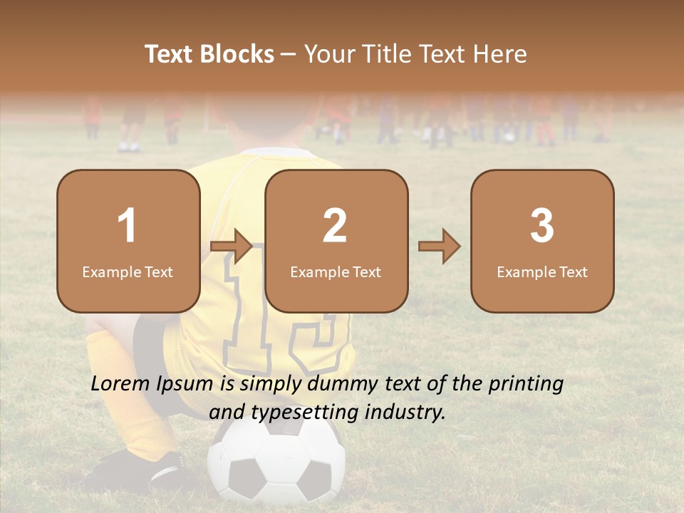 Leisure Game Goalie PowerPoint Template