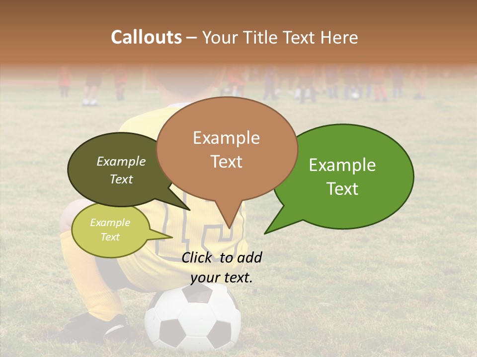 Leisure Game Goalie PowerPoint Template