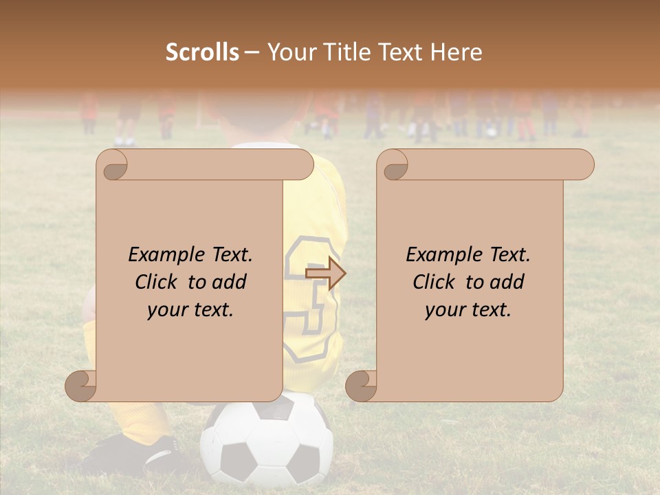 Leisure Game Goalie PowerPoint Template