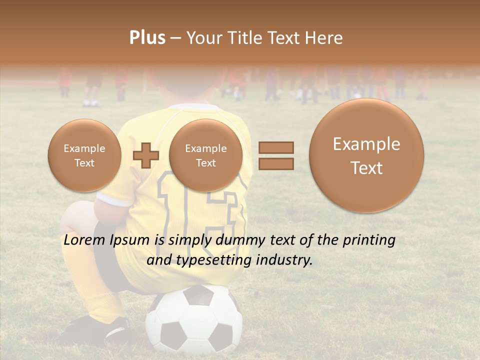 Leisure Game Goalie PowerPoint Template
