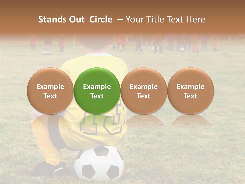 Leisure Game Goalie PowerPoint Template