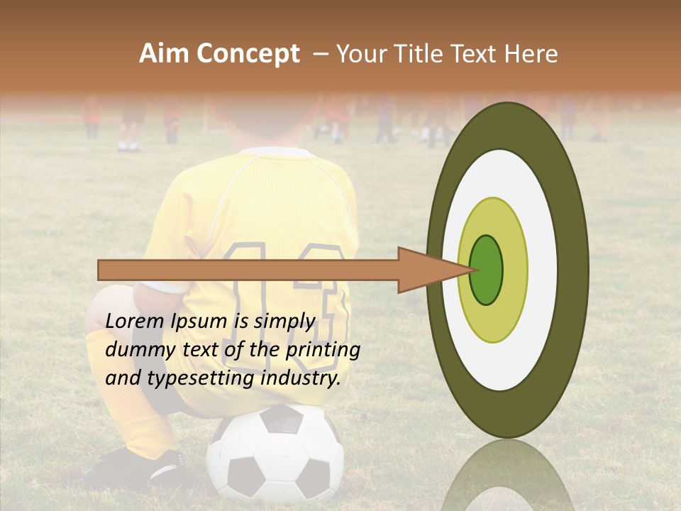 Leisure Game Goalie PowerPoint Template