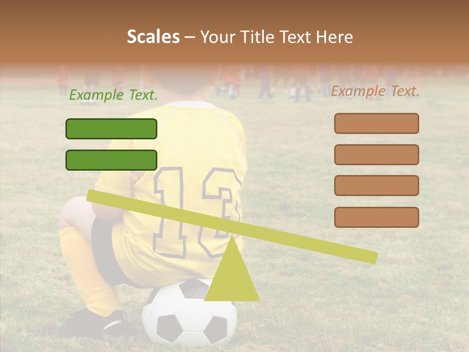 Leisure Game Goalie PowerPoint Template