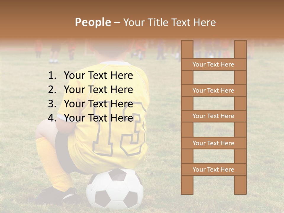 Leisure Game Goalie PowerPoint Template