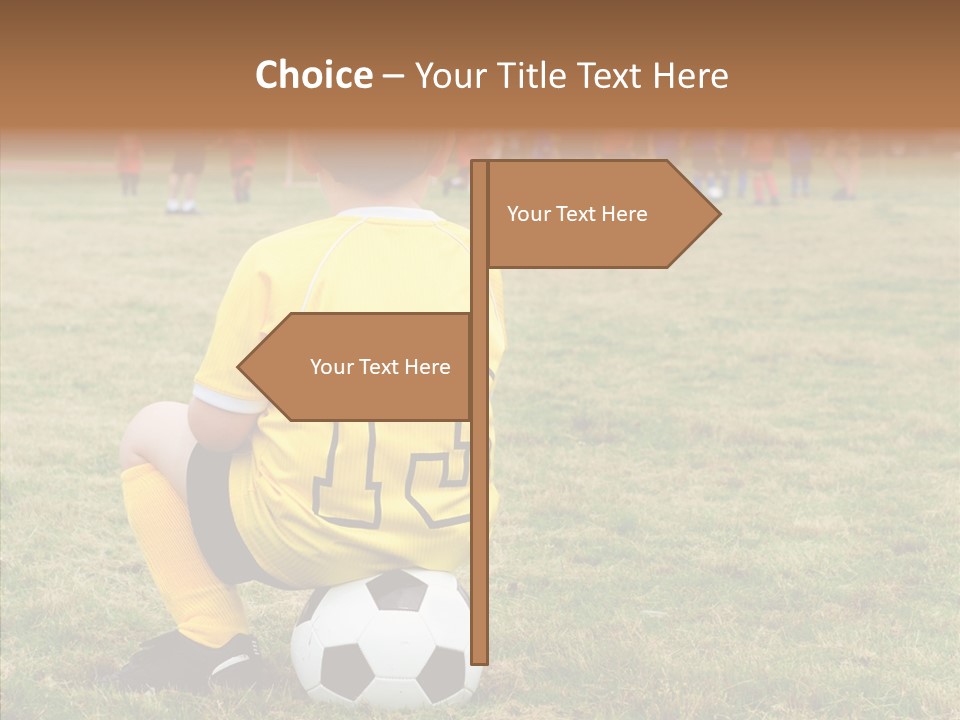 Leisure Game Goalie PowerPoint Template