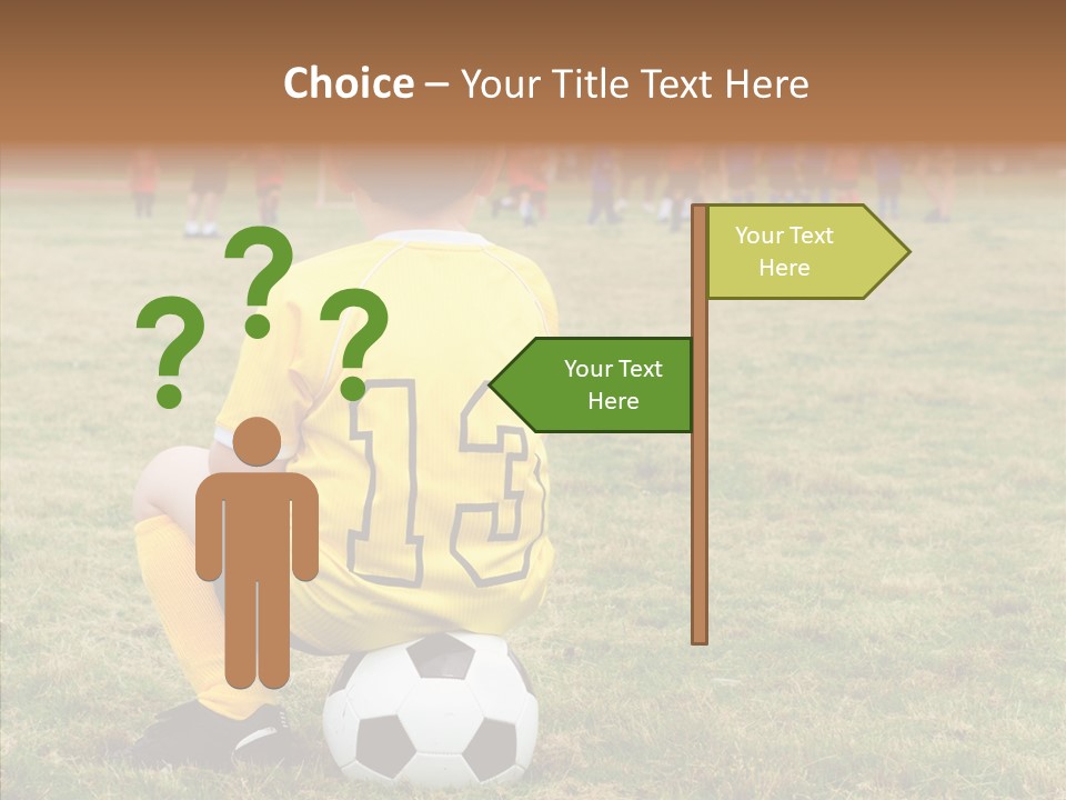 Leisure Game Goalie PowerPoint Template