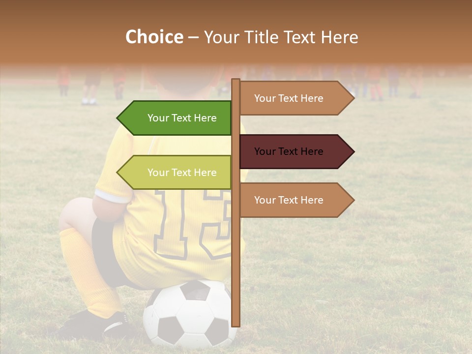 Leisure Game Goalie PowerPoint Template
