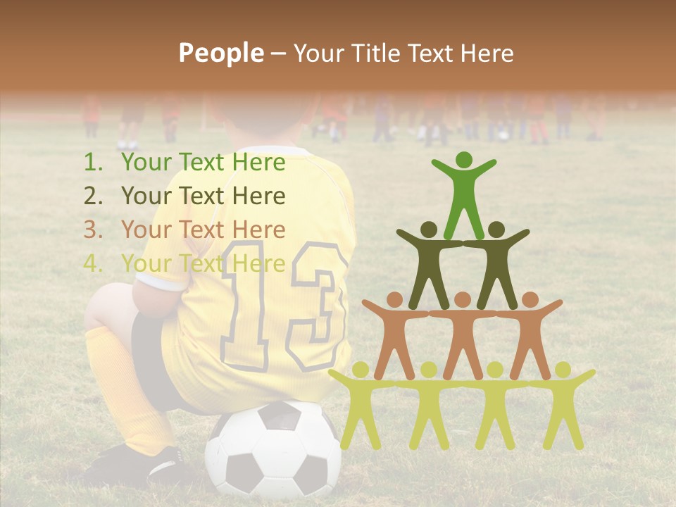Leisure Game Goalie PowerPoint Template