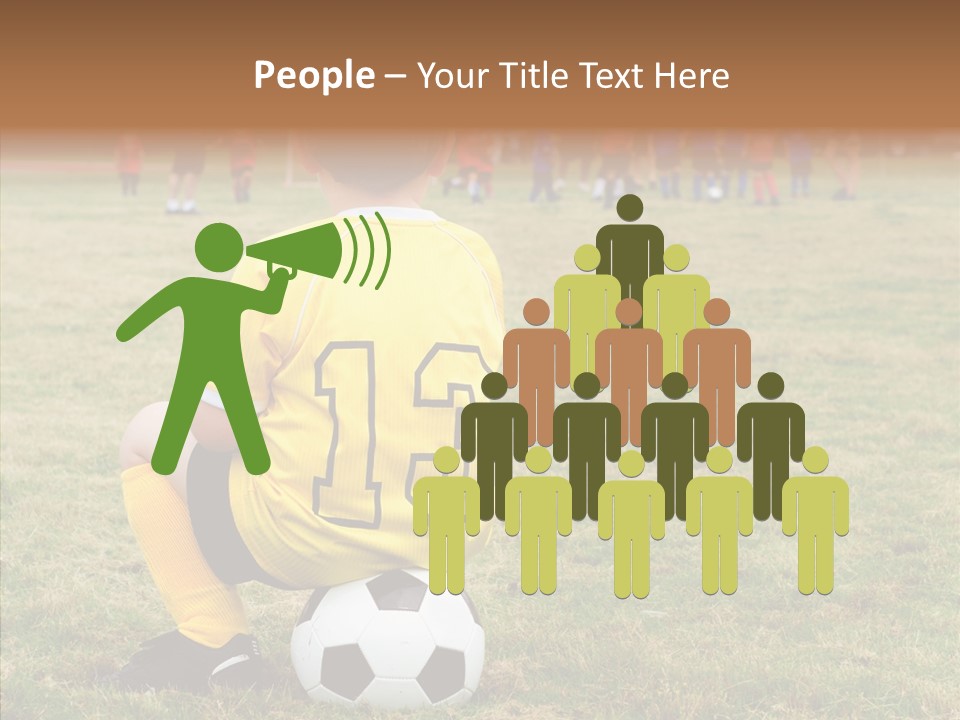 Leisure Game Goalie PowerPoint Template