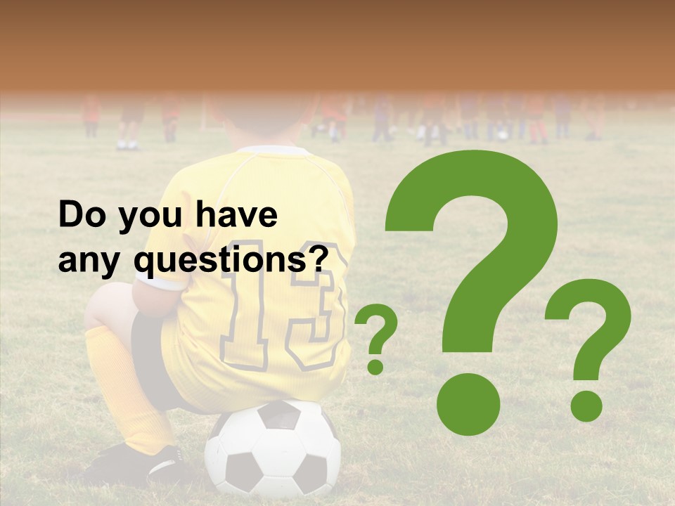 Leisure Game Goalie PowerPoint Template