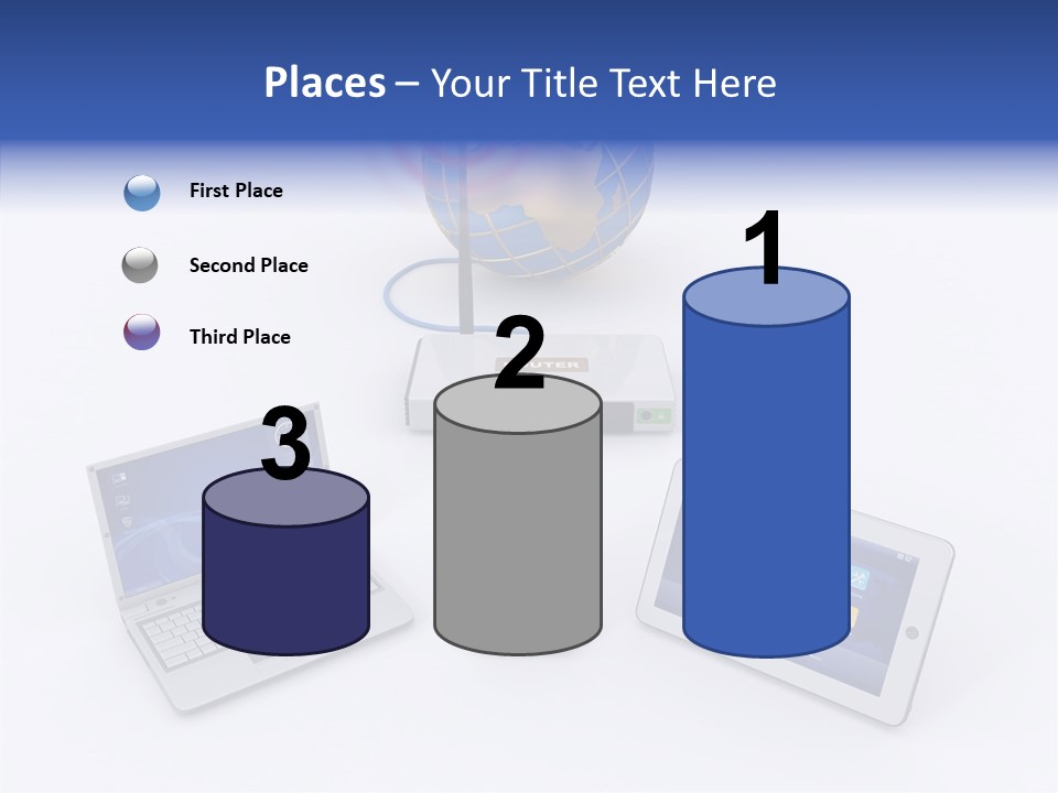 Global Laptop Media PowerPoint Template