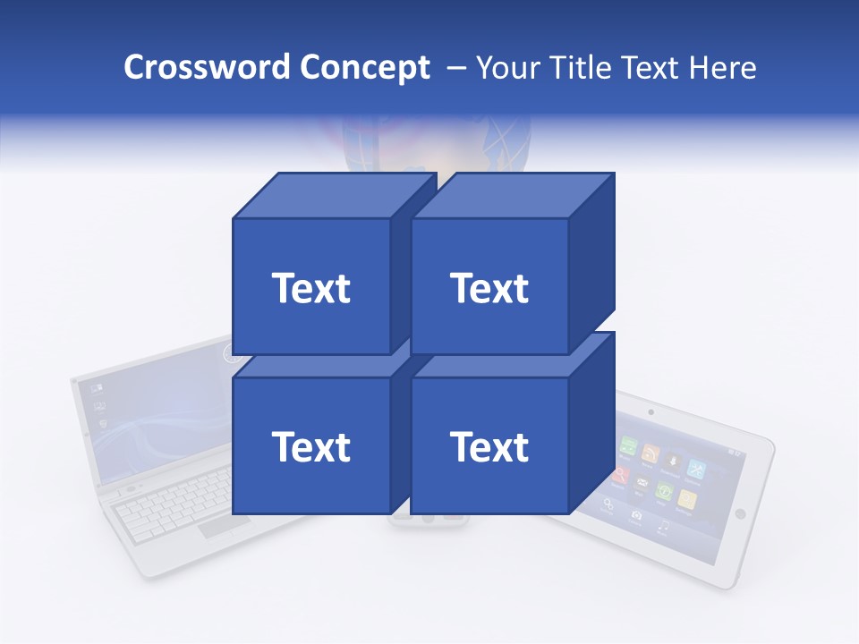 Global Laptop Media PowerPoint Template