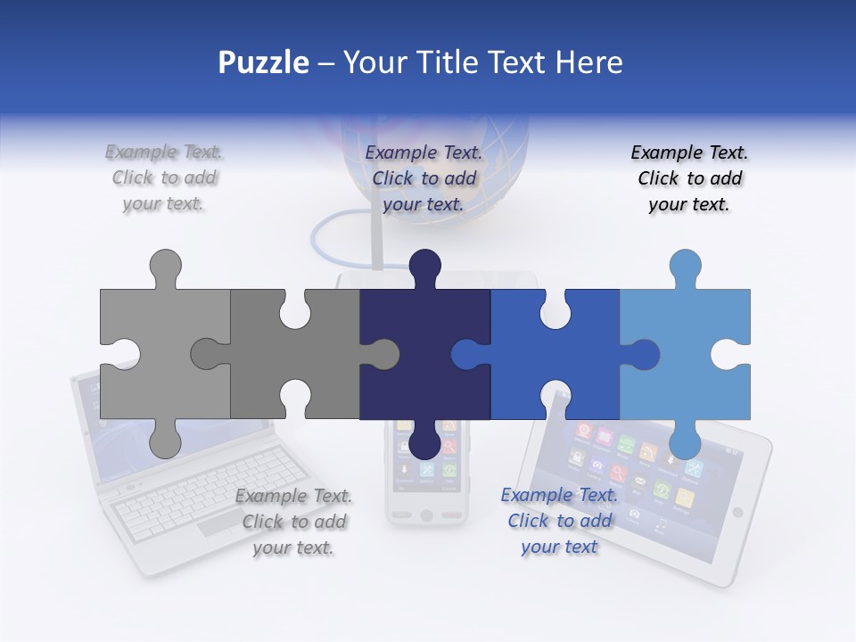 Global Laptop Media PowerPoint Template