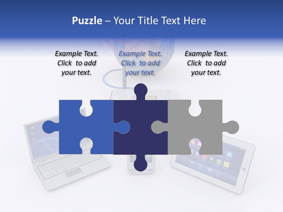 Global Laptop Media PowerPoint Template