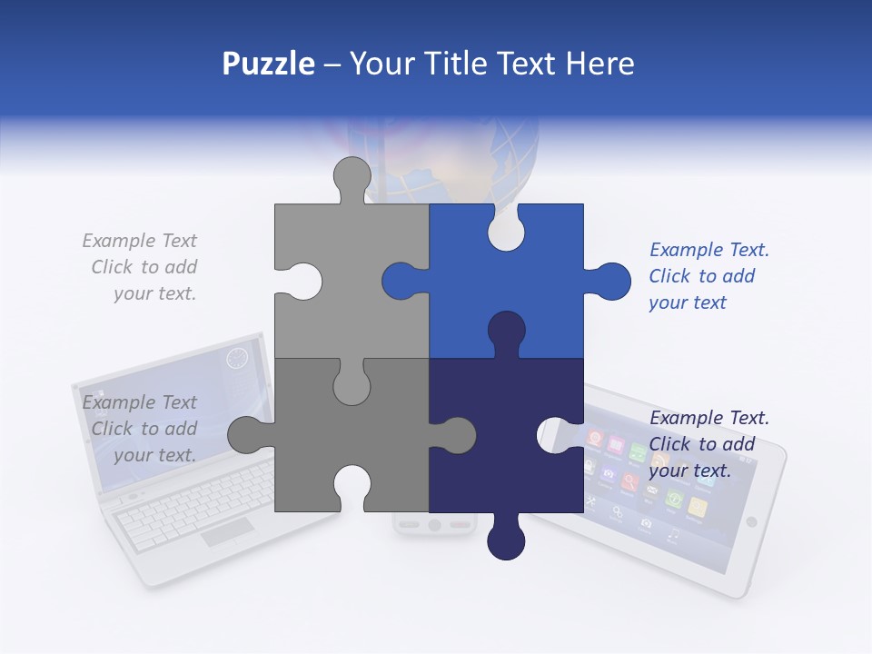 Global Laptop Media PowerPoint Template