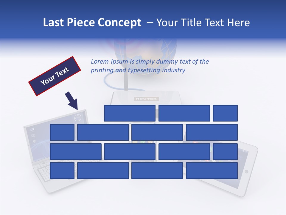 Global Laptop Media PowerPoint Template