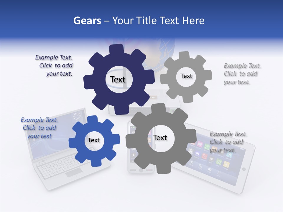 Global Laptop Media PowerPoint Template