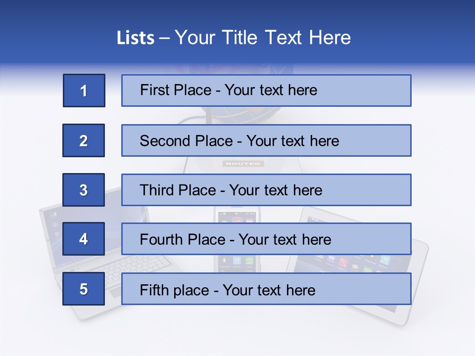 Global Laptop Media PowerPoint Template