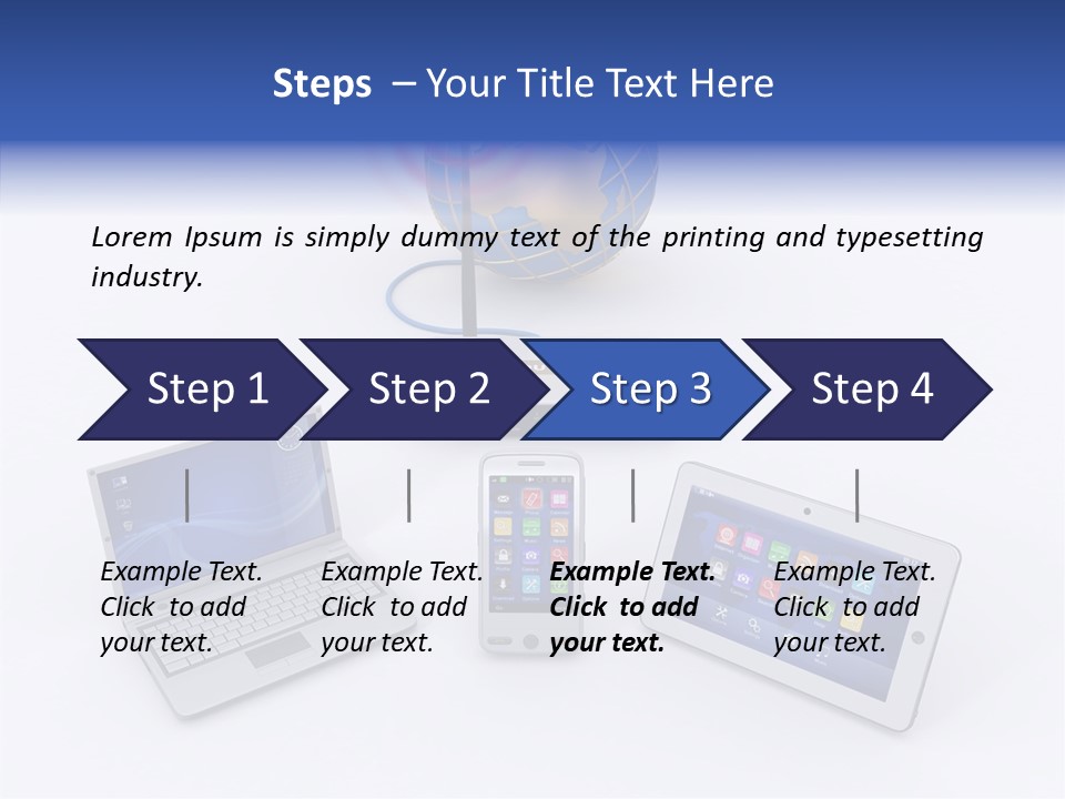 Global Laptop Media PowerPoint Template
