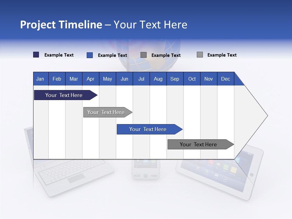 Global Laptop Media PowerPoint Template