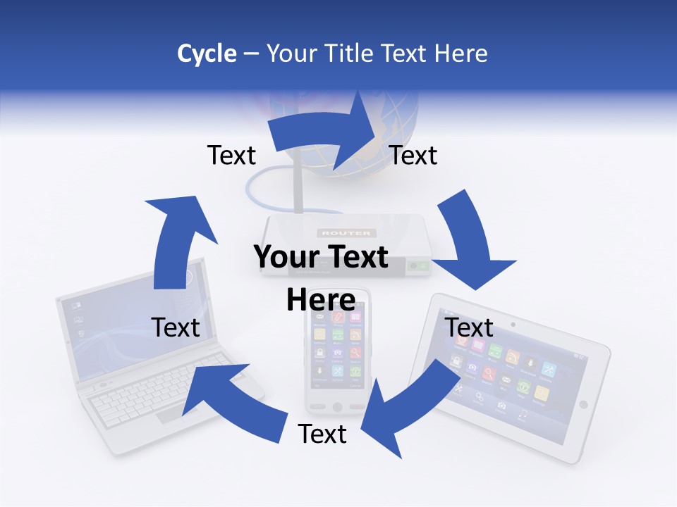 Global Laptop Media PowerPoint Template