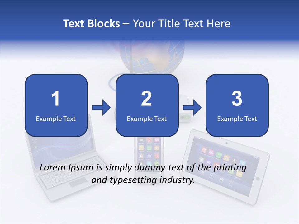 Global Laptop Media PowerPoint Template