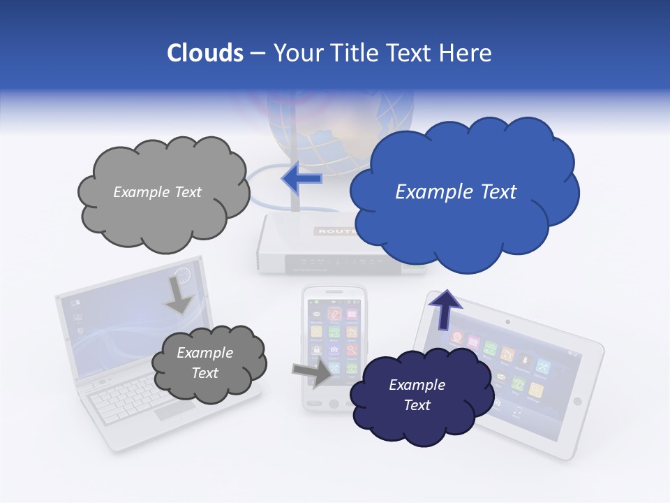 Global Laptop Media PowerPoint Template