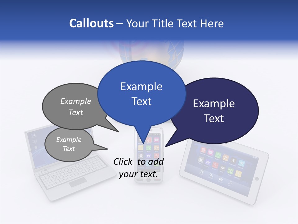 Global Laptop Media PowerPoint Template