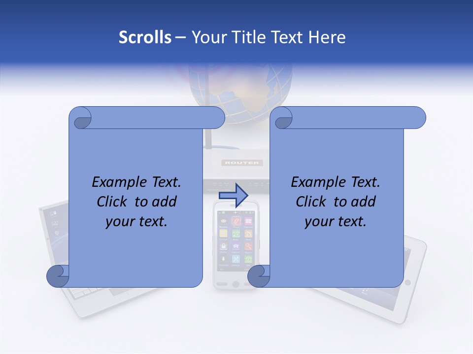 Global Laptop Media PowerPoint Template