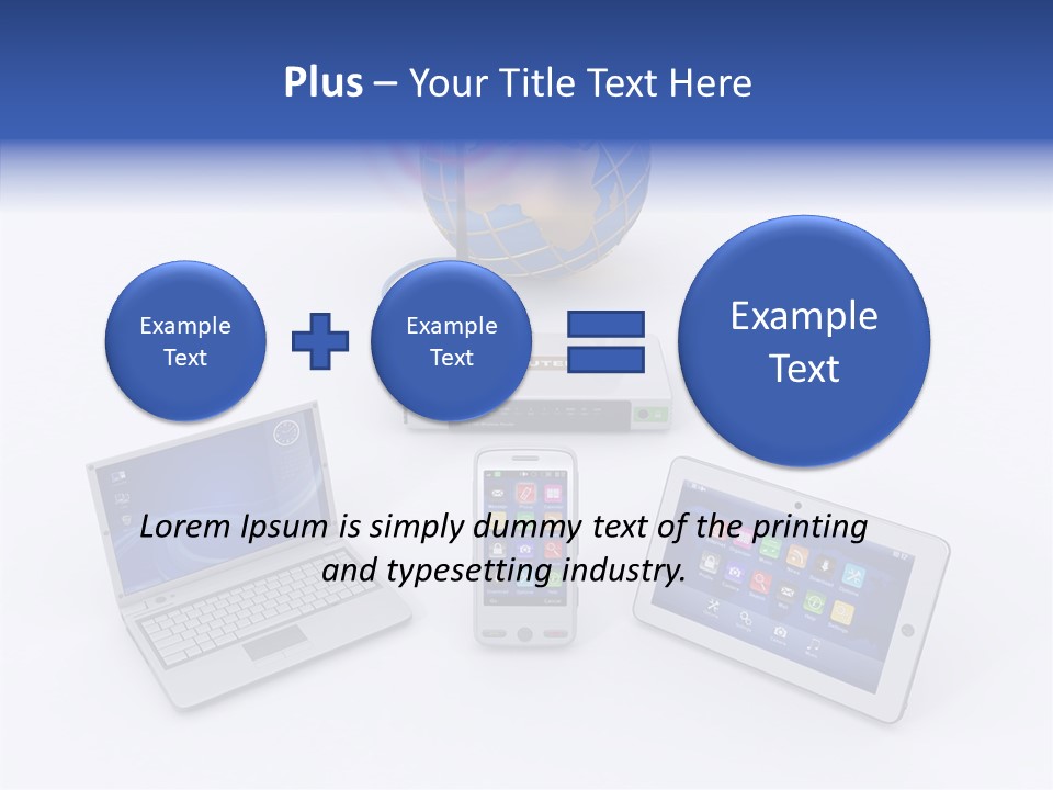 Global Laptop Media PowerPoint Template
