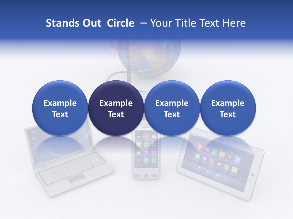 Global Laptop Media PowerPoint Template