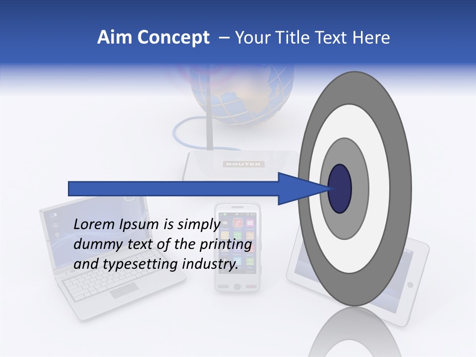 Global Laptop Media PowerPoint Template