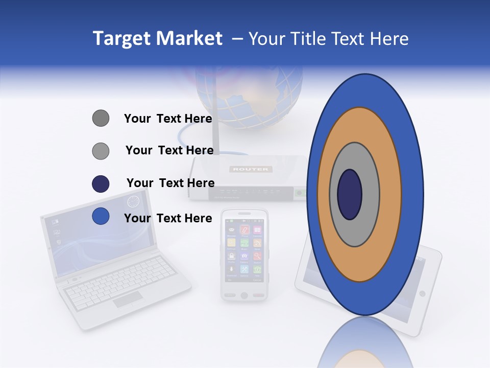 Global Laptop Media PowerPoint Template