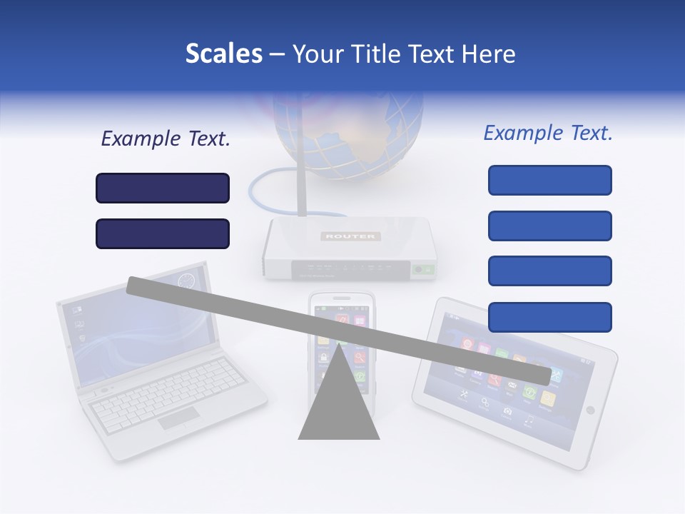 Global Laptop Media PowerPoint Template